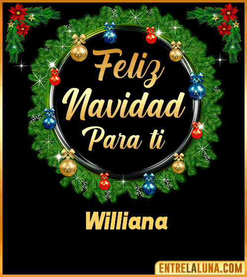 Feliz Navidad para ti Williana