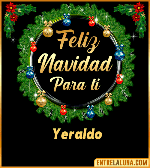 Feliz Navidad para ti Yeraldo