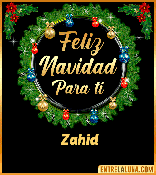 Feliz Navidad para ti Zahid