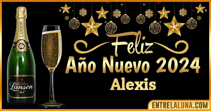 Gif de año nuevo 2024 para Alexis 🥂