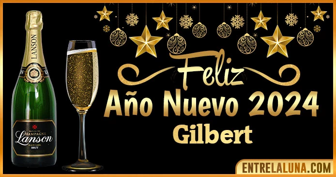 Gif de año nuevo 2024 para Gilbert 🥂