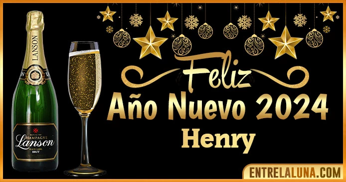 Gif de año nuevo 2024 para Henry 🥂