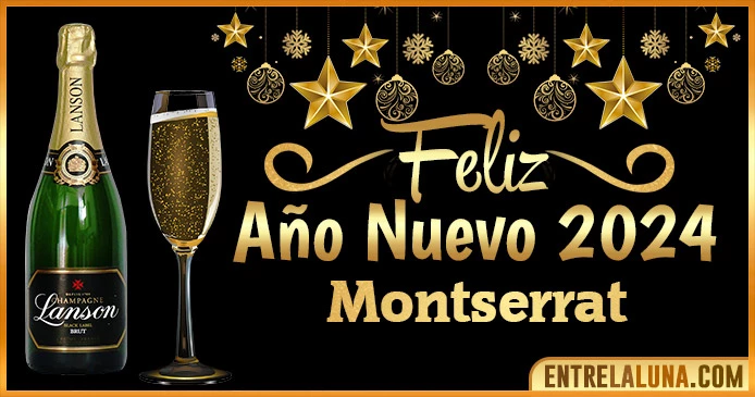 Gif de año nuevo 2024 para Montserrat 🥂