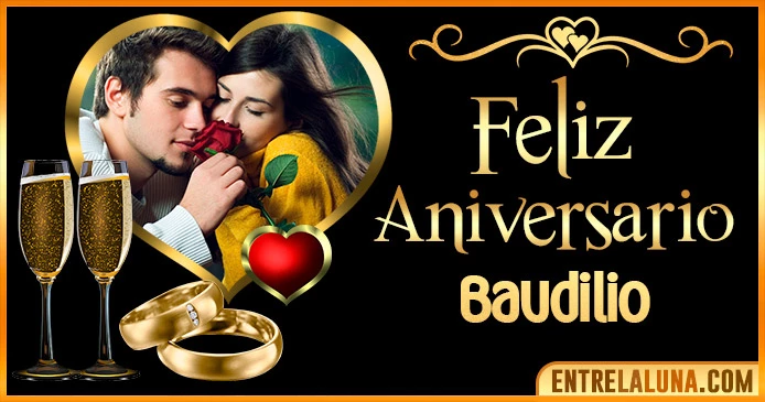Feliz Aniversario Mi Amor Baudilio 👨‍❤️‍👨 | Mensajes, Gifs y Imágene