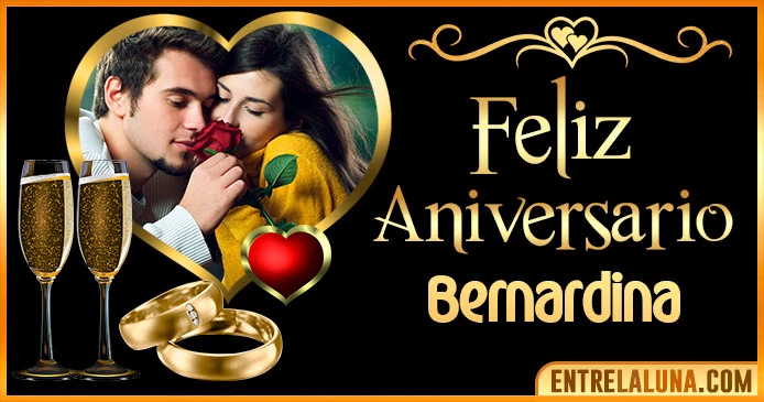 Feliz Aniversario Mi Amor Bernardina 👨‍❤️‍👨 | Mensajes, Gifs y Imágene