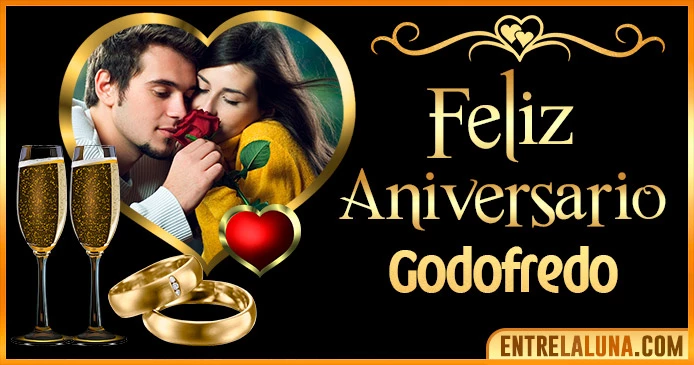Feliz Aniversario Mi Amor Godofredo 👨‍❤️‍👨 | Mensajes, Gifs y Imágene