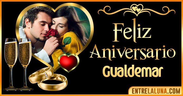 Feliz Aniversario Mi Amor Gualdemar 👨‍❤️‍👨 | Mensajes, Gifs y Imágene