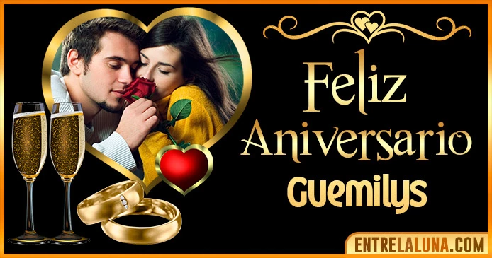 Feliz Aniversario Mi Amor Guemilys 👨‍❤️‍👨 | Mensajes, Gifs y Imágene