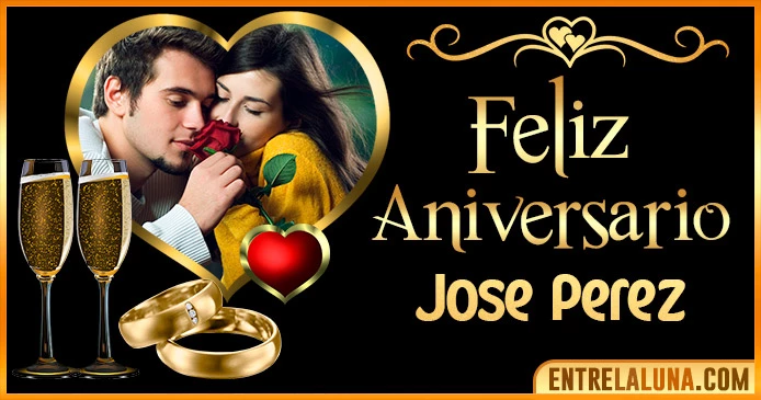 Feliz Aniversario Mi Amor Jose-perez 👨‍❤️‍👨 | Mensajes, Gifs y Imágene