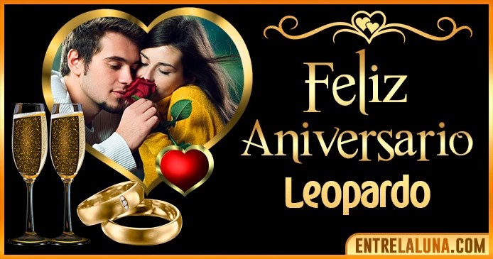 Feliz Aniversario Mi Amor Leopardo 👨‍❤️‍👨 | Mensajes, Gifs y Imágene
