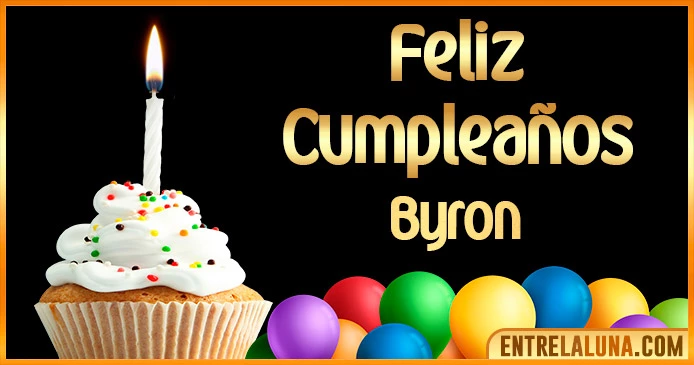 ➤ Feliz Cumpleaños Byron GIF 🎂 【Felicidades Byron 】🎉
