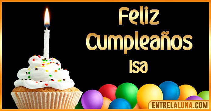 ➤ Feliz Cumpleaños Isa GIF 🎂 【Felicidades Isa 】🎉