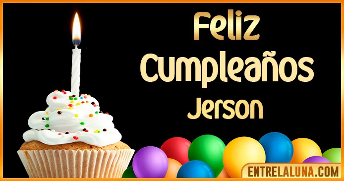 ➤ Feliz Cumpleaños Jerson GIF 🎂 【Felicidades Jerson 】🎉