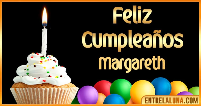 ➤ Feliz Cumpleaños Margareth GIF 🎂 【Felicidades Margareth 】🎉