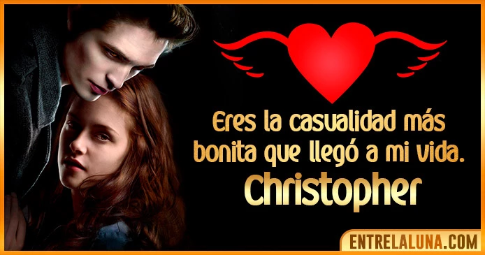 ▷ GiFs de Amor para Christopher ❤ 【Te Amo, Te quiero y Te Extraño】