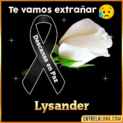 Descansa-en-paz Lysander